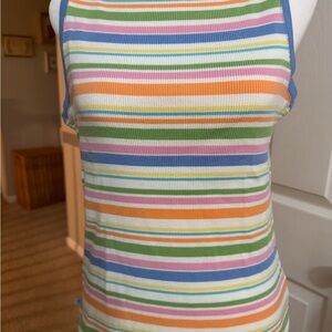 Ralph Lauren Multicolor Striped sleeveless sweater.